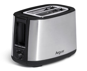 Argon Toaster RVS / Matt Schwarz - 2 Schlitze - 750 W