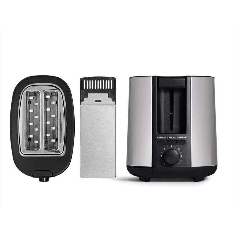 Argon Toaster RVS / Matt Schwarz - 2 Schlitze - 750 W