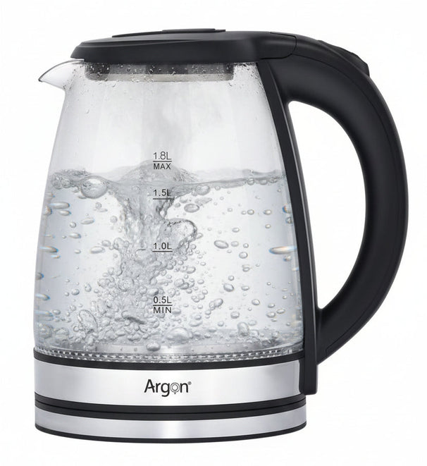 Argon Wasserkocher Glas / RVS - 1.8 Liter - 1500 W