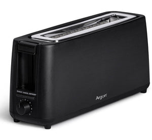 Argon Toaster Matt Schwarz - 1 Lange Schlitze - 900 W
