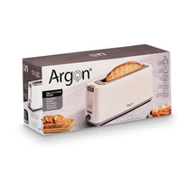 Argon Toaster Matt Weiß - 1 Lange Schlitze - 900 W