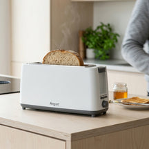 Argon Toaster Matt Weiß - 1 Lange Schlitze - 900 W