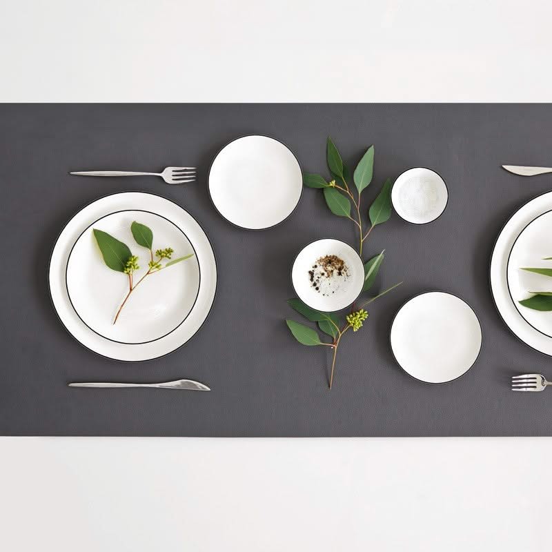 ASA Selection Frühstücksteller / Dessertteller A Table Ligne Noire ø 21 cm - 4 Stück
