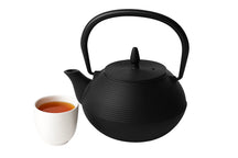Cookinglife Teekanne Itome mit Edelstahlfilter - Gusseisen Schwarz - 800 ml