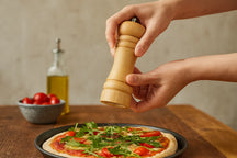 Cookinglife Pfeffermühle Rocca Natur - Edelstahl Mahlwerk - 16,5 cm
