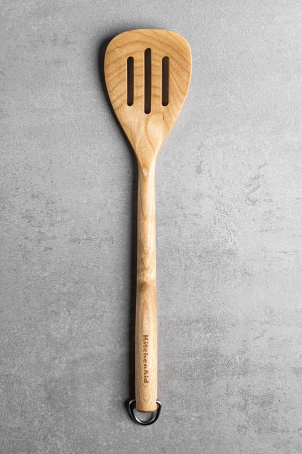 KitchenAid Pfannenwender Core Birkenholz 33 cm Braun - Spatel Kochlöffel