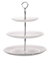 Cosy & Trendy Etagere / Servierturm Retro - Glas - ø 29 cm - 3-stöckig