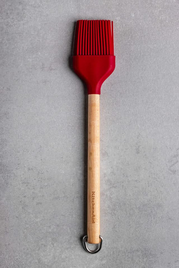 KitchenAid Backpinsel Core - Kaiserrot Birkenholz Silikon 31 cm - Backen