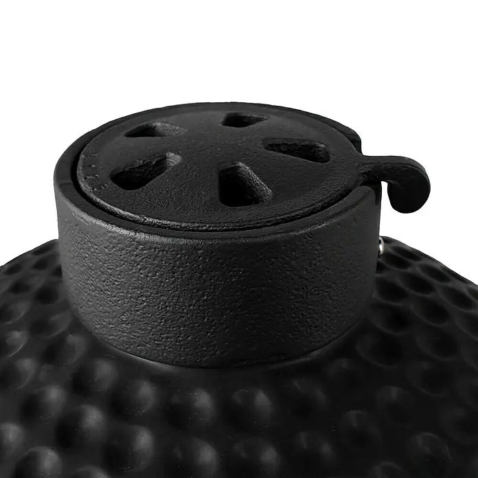 Bighorn Grill Kamado Mattschwarz - 13 Inch / 27 cm - Holzkohlegrill Pizzastein