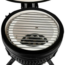 Bighorn Grill Kamado Mattschwarz - 13 Inch / 27 cm - Holzkohlegrill Pizzastein