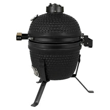 Bighorn Grill Kamado Mattschwarz - 13 Inch / 27 cm - Holzkohlegrill Pizzastein