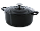 BK Bräter Bourgogne Jet Black Gusseisen ø 20 cm / 2,5 Liter - emaillierte Antihaftbeschichtung