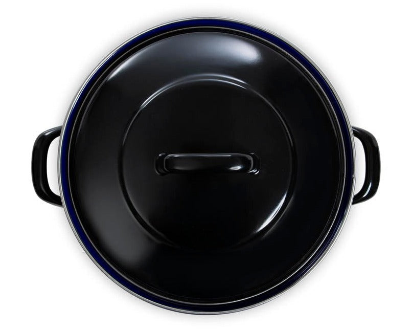 BK Braadpan Fortalit Emaille Zwart ø 20 cm / 1.4 Liter - bovenaanzicht