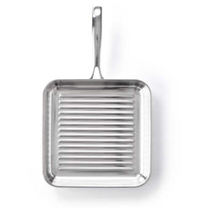 BK Grillpan Superior Tri-Ply RVS 28 x 28 cm - bovenaanzicht