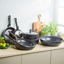 BK Hapjespan met deksel Easy Induction Zwart ø 24 cm / 3.4 Liter - sfeerbeeld 1