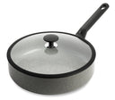 BK Schmorpfanne mit Deckel Granite Grau ø 28 cm / 4,2 Liter - keramische Antihaftbeschichtung