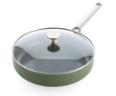 BK Schmorpfanne mit Deckel Sublime Olive Green ø 28 cm / 3,6 Liter - keramische Antihaftbeschichtung