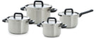 BK Pannenset Flow Cool RVS 4-delig - Kookpan ø 16, 18 & 20 cm & Steelpan ø 16 cm