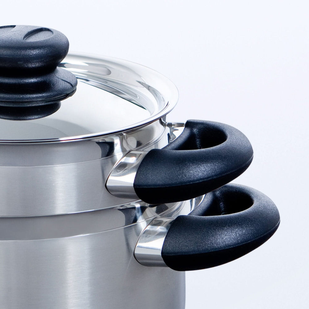BK Pannenset Karaat+ RVS 5-delig - Kookpan ø 16, 18 & 20 cm, Steelpan ø 16 cm & Soeppan ø 24 cm - detail 1