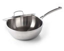 BK Sauteuse Superior Tri-Ply Edelstahl ø 24 cm - mit Deckel - ohne Antihaftbeschichtung