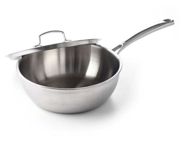 BK Sauteuse Superior Tri-Ply Edelstahl ø 24 cm - mit Deckel - ohne Antihaftbeschichtung