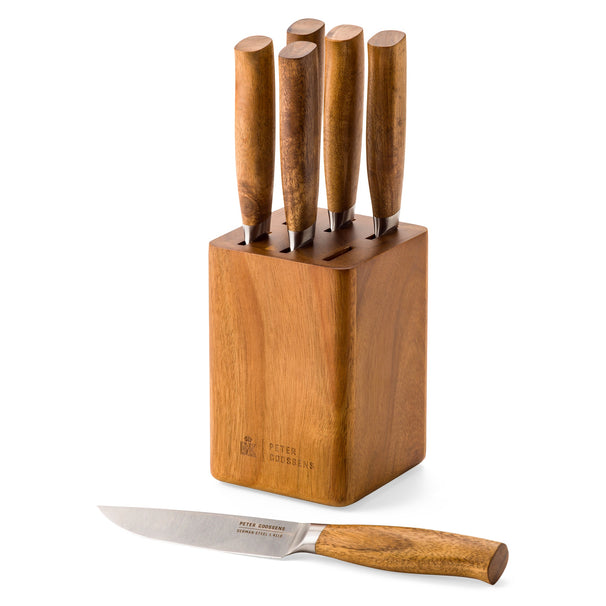 BK Steakmesser mit Messerblock Peter Goossens Maestro - 6 Stück