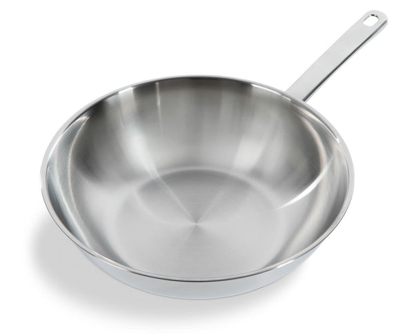 BK Wokpfanne Bright Edelstahl ø 28 cm / 3,7 Liter - ohne Antihaftbeschichtung