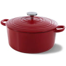 BK Bräter Bourgogne Chili Red Gusseisen ø 28 cm / 6,7 Liter - emaillierte Antihaftbeschichtung