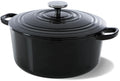 BK Bräter Bourgogne Jet Black Gusseisen ø 28 cm / 6.7 Liter - emaillierte Antihaftbeschichtung