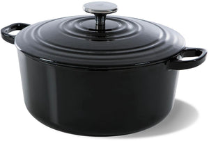 BK Bräter Bourgogne Jet Black Gusseisen ø 28 cm / 6.7 Liter - emaillierte Antihaftbeschichtung