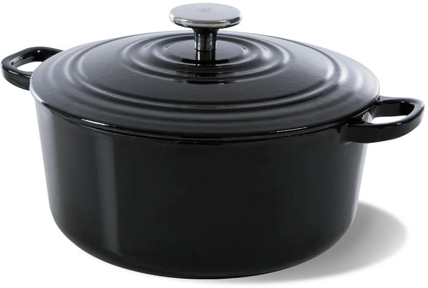 BK Bräter Bourgogne Jet Black Gusseisen ø 28 cm / 6.7 Liter - emaillierte Antihaftbeschichtung
