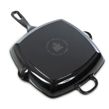 BK Topfset Bourgogne Jet Black Gusseisen 3-teilig - Bräter ø 24, 28 cm & Grillpfanne 26x26 cm - geeignet für alle Wärmequellen