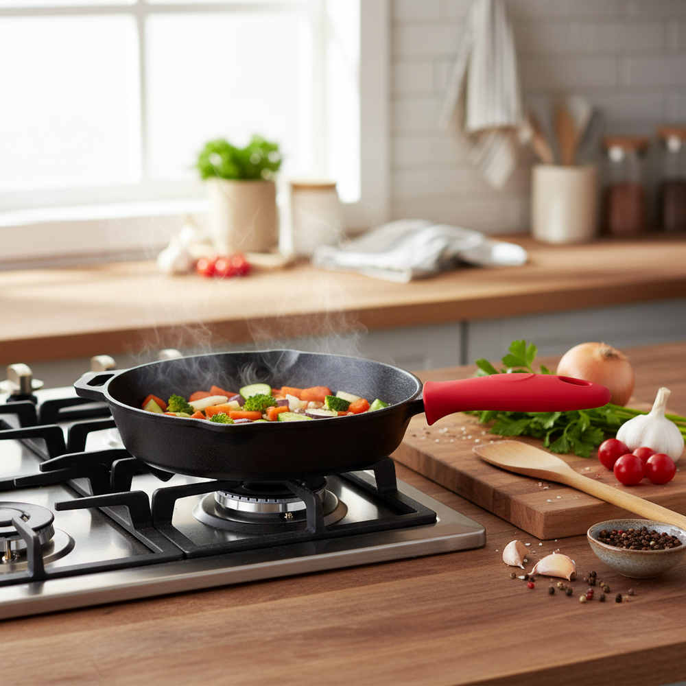 Blackwell Silikongriff - für Gusseisenpfannen - Rot