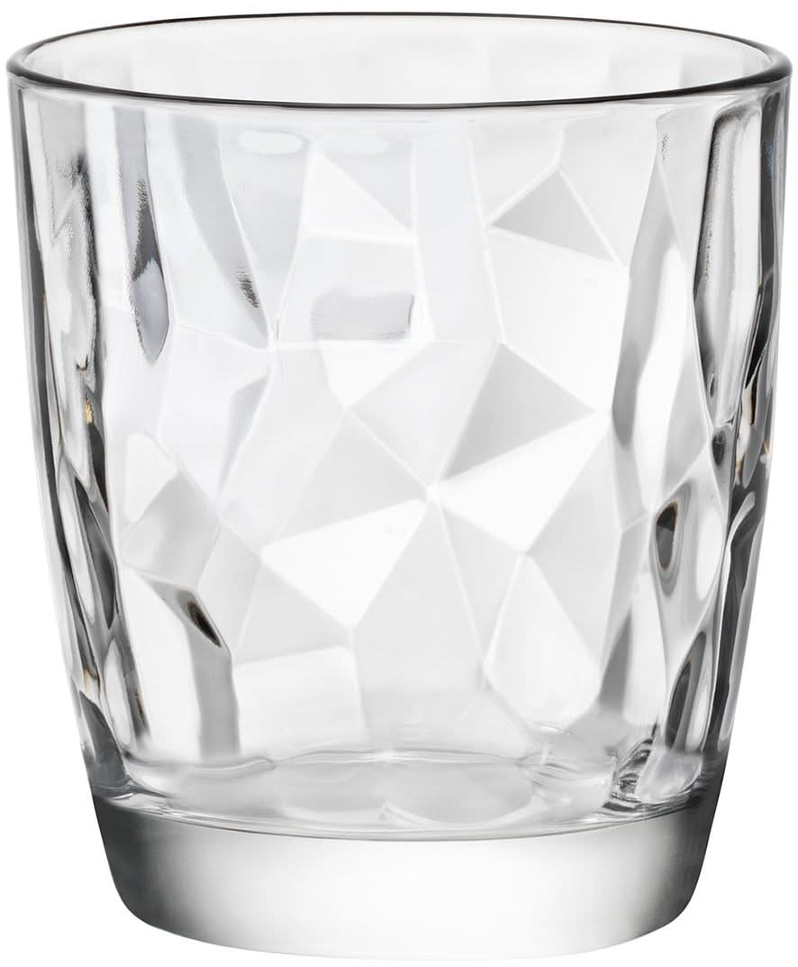 Bormioli Rocco Glas-Set - Wassergläser - Transparent - Diamant - 300 ml - 12-teilig