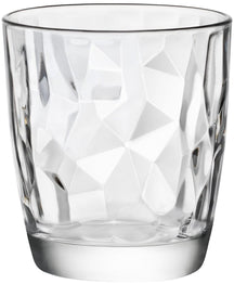 Bormioli Rocco Glas-Set - Wassergläser - Transparent - Diamant - 300 ml - 12-teilig