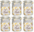 Bormioli Rocco Fido Einmachgläser, 11 x 11 cm / 1 Liter – 6 Stück