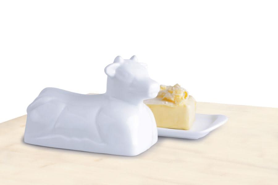 Cookinglife Butterdose Porzellan - Kuh - 20 x 12 cm