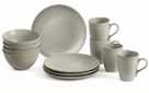 Broste Copenhagen Frühstücksset Nordic Marsh 12-teilig / 4 Personen - 4 Frühstückteller, 4 Schalen und 4 Tassen