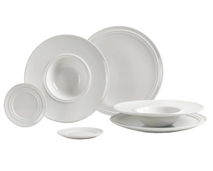 Broste Copenhagen Pastaset Stevns 6-teilig / 2 Personen - 2 Speisetelle, 2 Pastateller und 2 Kleine Teller