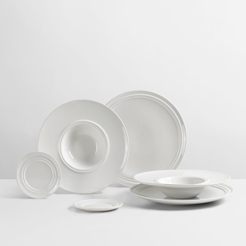 Broste Copenhagen Pastaset Stevns 6-teilig / 2 Personen - 2 Speisetelle, 2 Pastateller und 2 Kleine Teller
