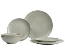 Broste Copenhagen Geschirrset Nordic Marsh 6-teilig / 2 Personen - 2 Speiseteller, 2 Frühstückteller und 2 Schalen