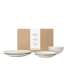 Broste Copenhagen Geschirrset Nordic Vanilla 6-teilig / 2 Personen - 2 Speiseteller, 2 Frühstückteller und 2 Schalen
