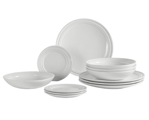 Broste Copenhagen Geschirrset Stevns 12-teilig / 4 Personen - 4 Speisetelle, 4 Frühstückteller und 4 Tiefe Teller