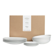 Broste Copenhagen Geschirrset Stevns 12-teilig / 4 Personen - 4 Speisetelle, 4 Frühstückteller und 4 Tiefe Teller