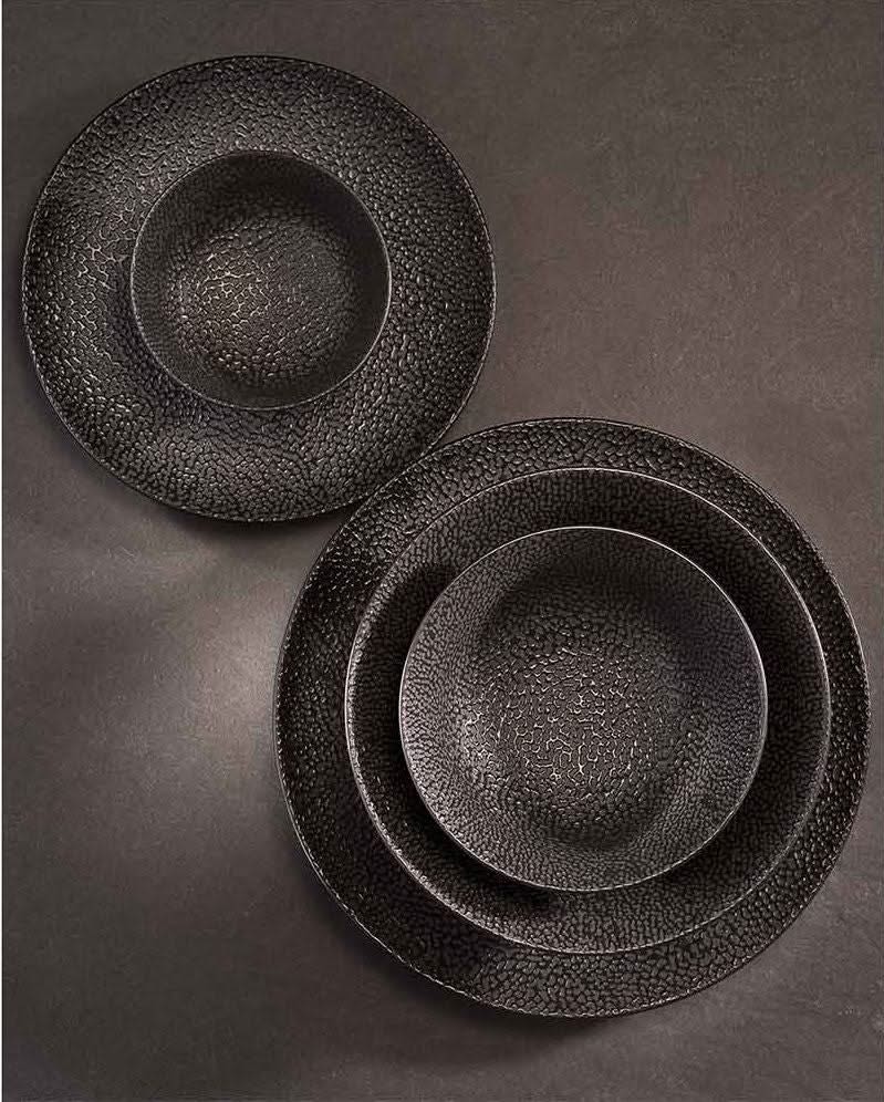 Cosy & Trendy Speiseteller Candy Schwarz ø 26,8 cm - 4 Stück