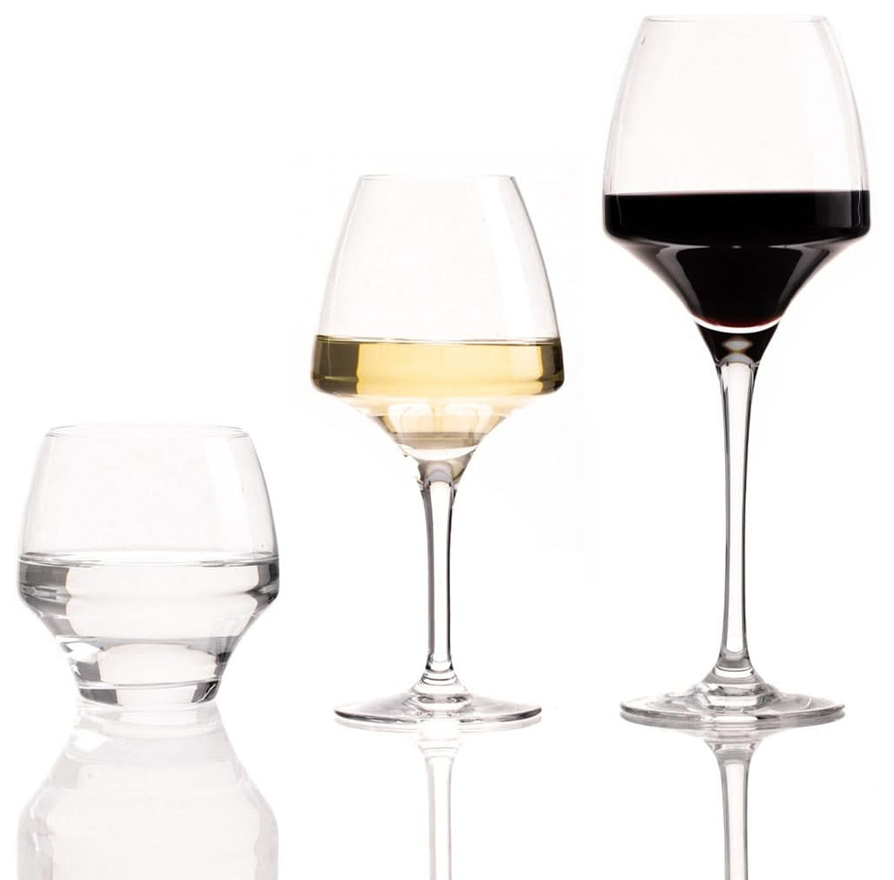 Chef &amp; Sommelier Weinglas-Set Open Up (Rotweingläser &amp; Weißweingläser &amp; Wassergläser) – 18-teiliges Set – 6 Rotweingläser, 6 Weißweingläser und 6 Wassergläser
