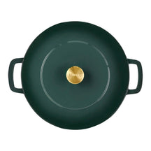 Combekk Pannenset Gietijzer Holly Green 4-delig - Braadpan ø 24 cm - bovenaanzicht