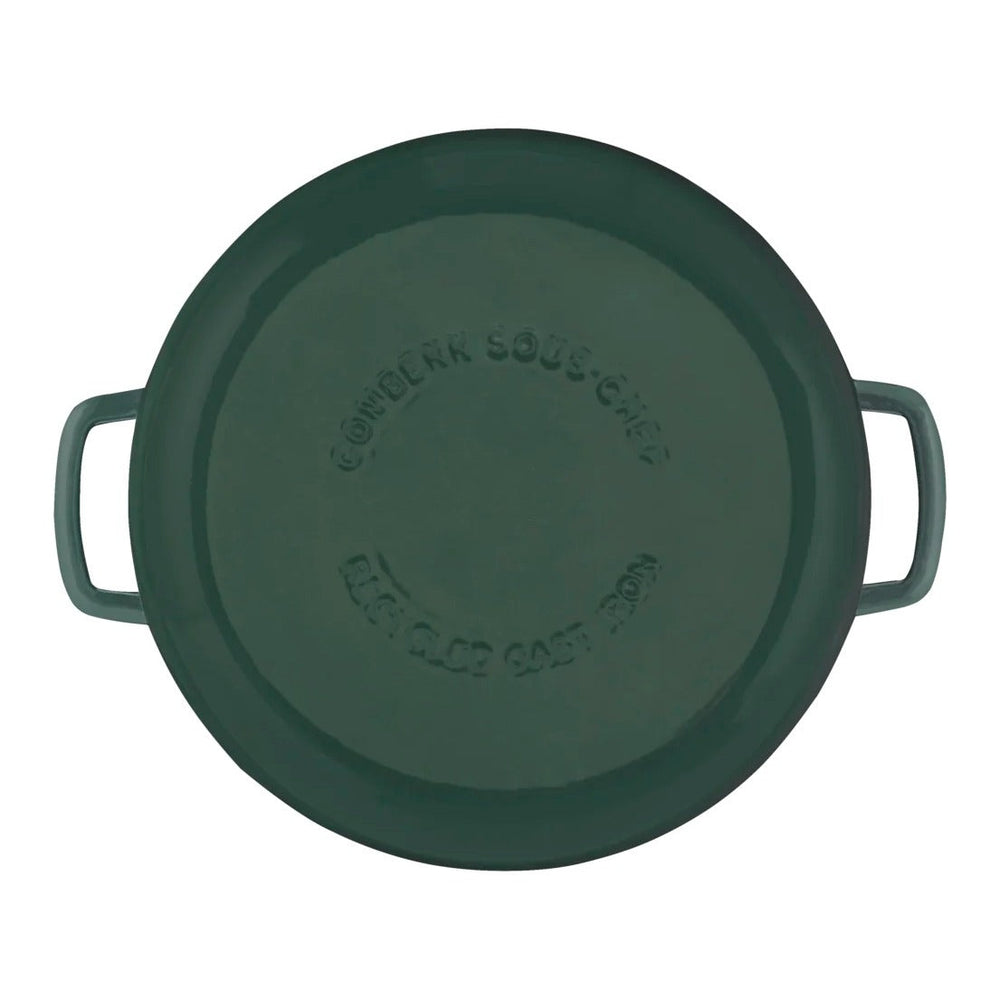 Combekk Pannenset Gietijzer Holly Green 4-delig - Braadpan ø 24 cm - onderaanzicht