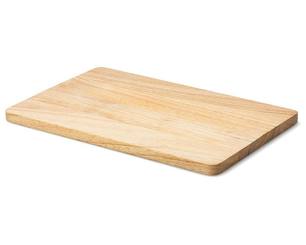 Continenta Holz Schneidebrett - Gummibaumholz - 34 x 22 cm