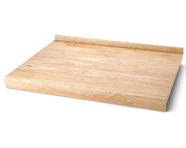 Continenta Holz Schneidebrett mit Saftrille - Gummibaumholz - 62 x 46,5 cm
